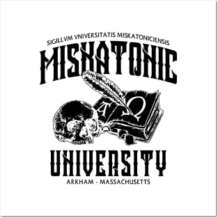 Miskatonic University Black Posters and Art